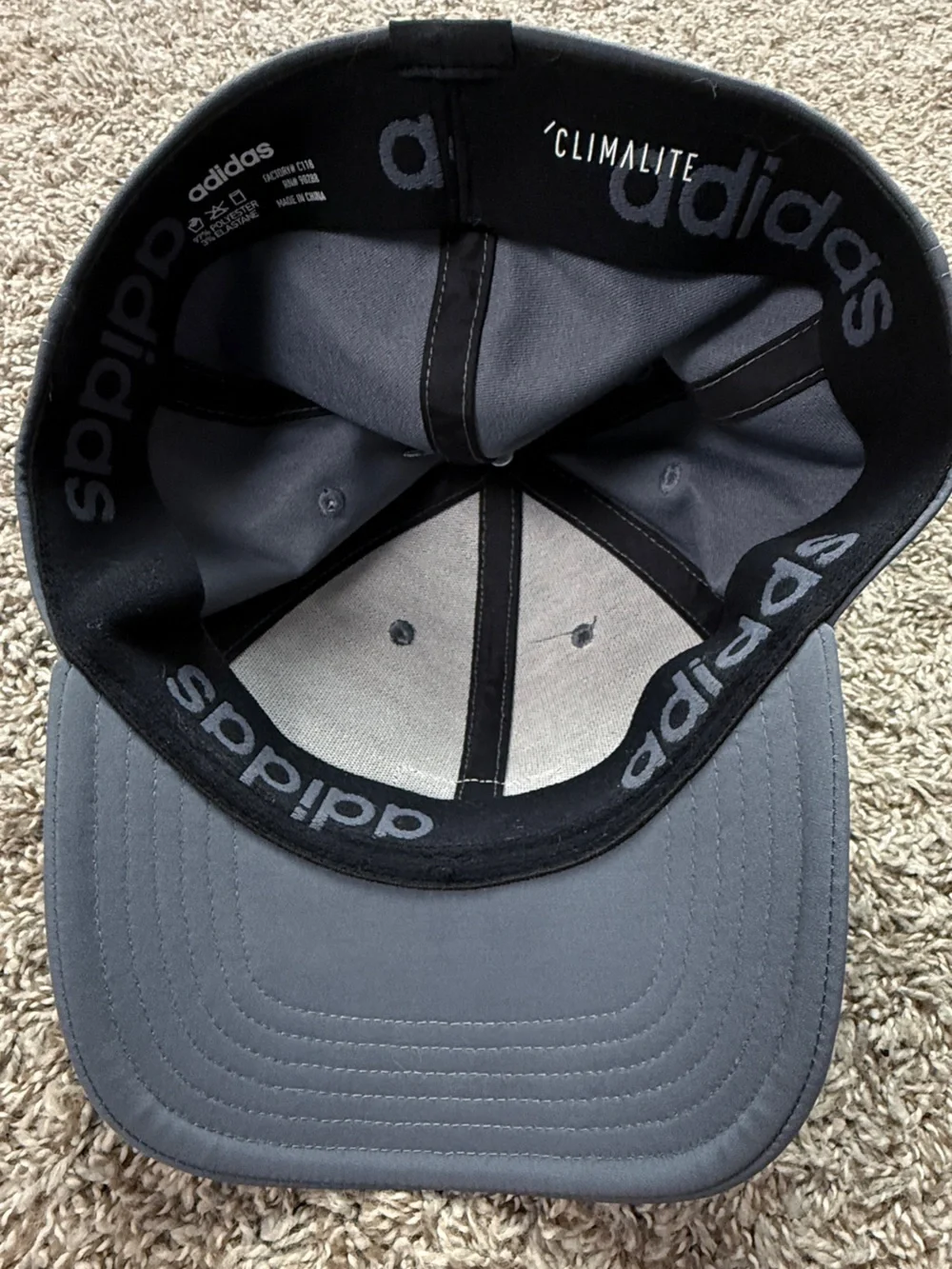 adidas Blue Grey Logo Baseball Cap